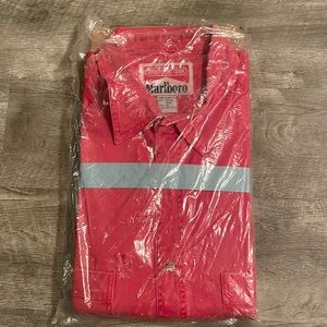 Marlboro Red Button Down
